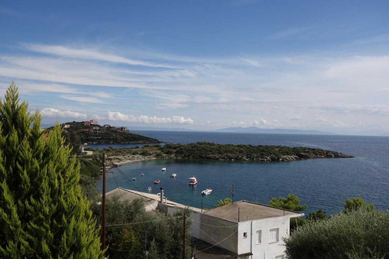 Marathos  Beach Front House With View מראה חיצוני תמונה